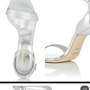 Saint Laurent Silver heels. 100m